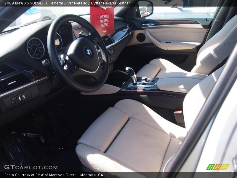 Mineral Silver Metallic / Oyster Nevada Leather 2009 BMW X6 xDrive35i
