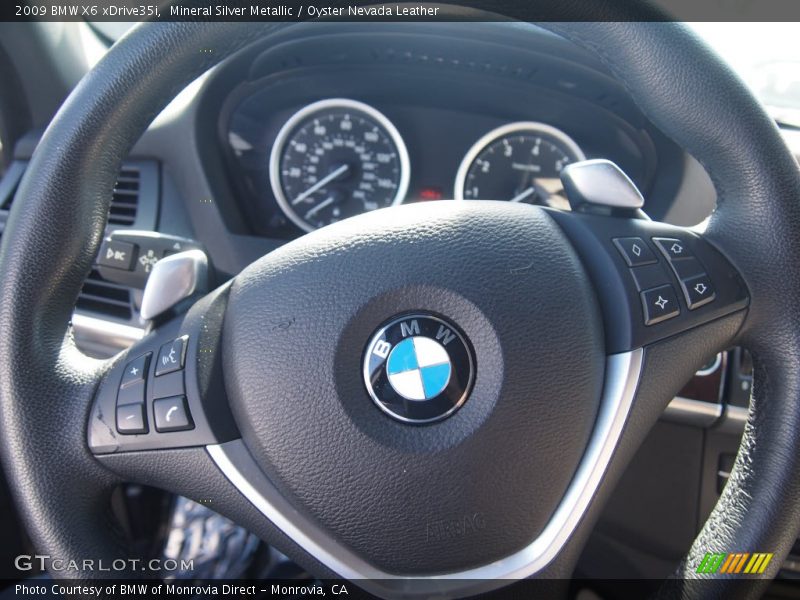 Mineral Silver Metallic / Oyster Nevada Leather 2009 BMW X6 xDrive35i