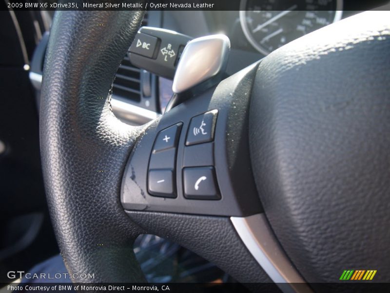 Mineral Silver Metallic / Oyster Nevada Leather 2009 BMW X6 xDrive35i