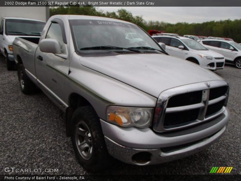 Bright Silver Metallic / Dark Slate Gray 2002 Dodge Ram 1500 SLT Regular Cab 4x4