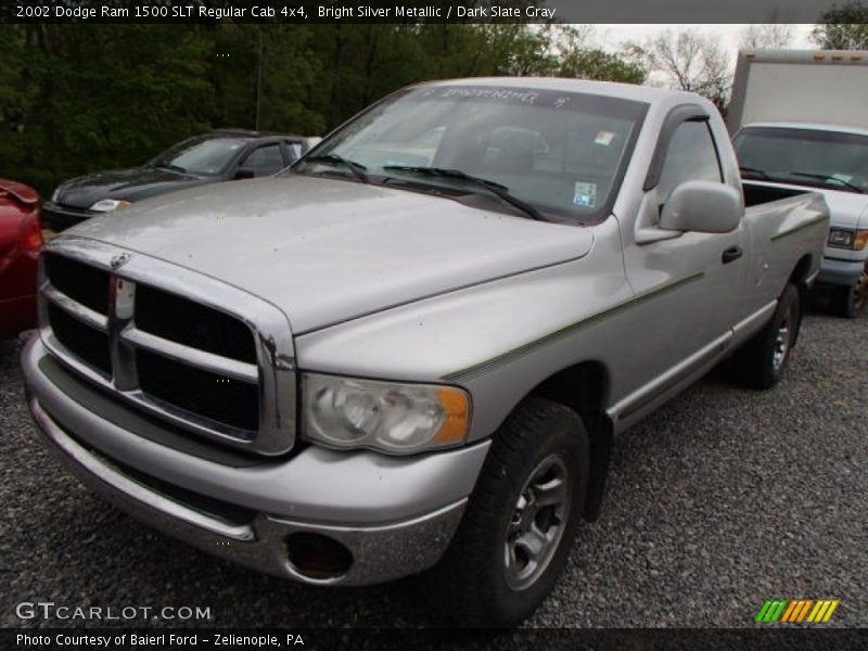 Bright Silver Metallic / Dark Slate Gray 2002 Dodge Ram 1500 SLT Regular Cab 4x4