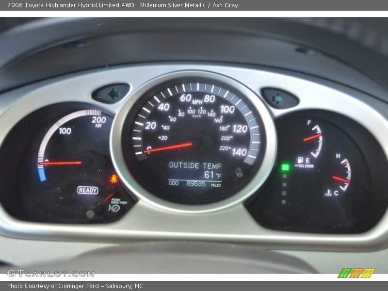 Millenium Silver Metallic / Ash Gray 2006 Toyota Highlander Hybrid Limited 4WD
