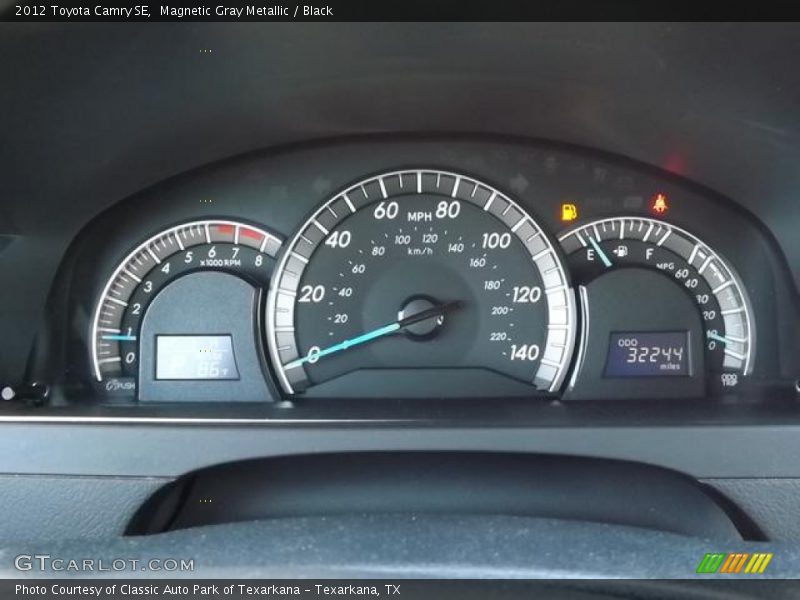 Magnetic Gray Metallic / Black 2012 Toyota Camry SE