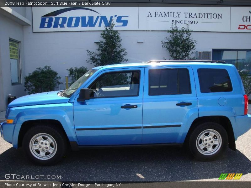 Surf Blue Pearl / Dark Slate Gray 2008 Jeep Patriot Sport