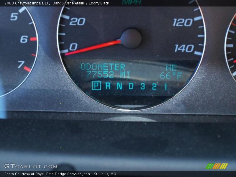 Dark Silver Metallic / Ebony Black 2008 Chevrolet Impala LT