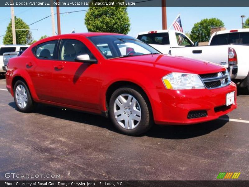 Redline 2-Coat Pearl / Black/Light Frost Beige 2013 Dodge Avenger SE