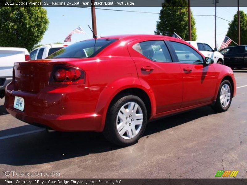 Redline 2-Coat Pearl / Black/Light Frost Beige 2013 Dodge Avenger SE