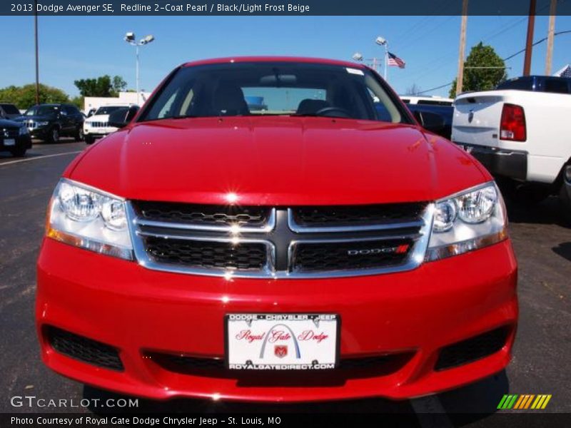 Redline 2-Coat Pearl / Black/Light Frost Beige 2013 Dodge Avenger SE