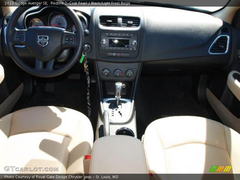 Redline 2-Coat Pearl / Black/Light Frost Beige 2013 Dodge Avenger SE