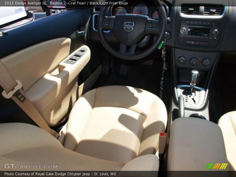 Redline 2-Coat Pearl / Black/Light Frost Beige 2013 Dodge Avenger SE