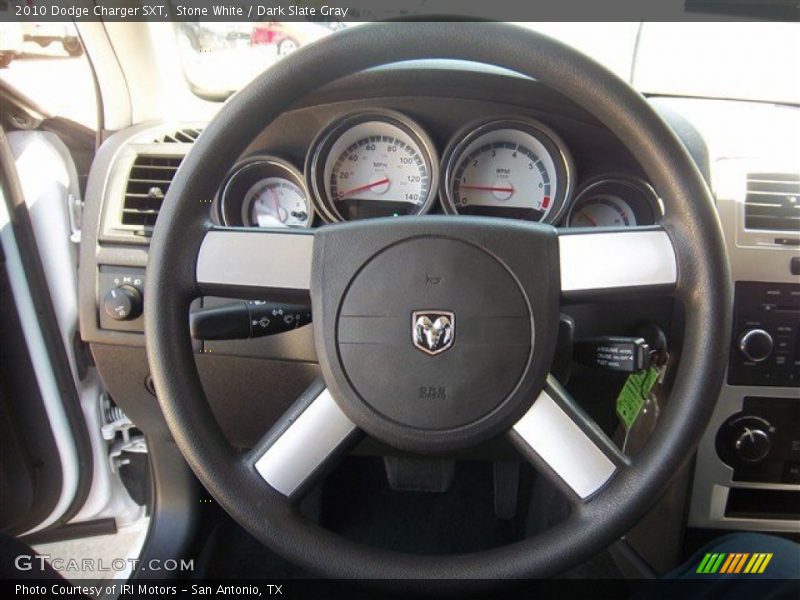 Stone White / Dark Slate Gray 2010 Dodge Charger SXT