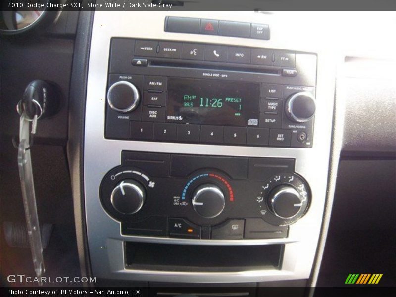 Stone White / Dark Slate Gray 2010 Dodge Charger SXT