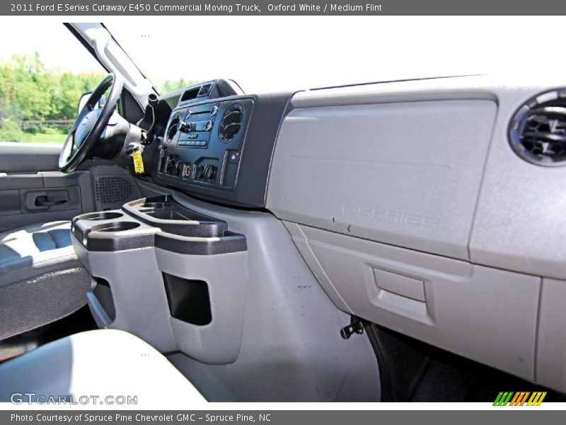 Oxford White / Medium Flint 2011 Ford E Series Cutaway E450 Commercial Moving Truck