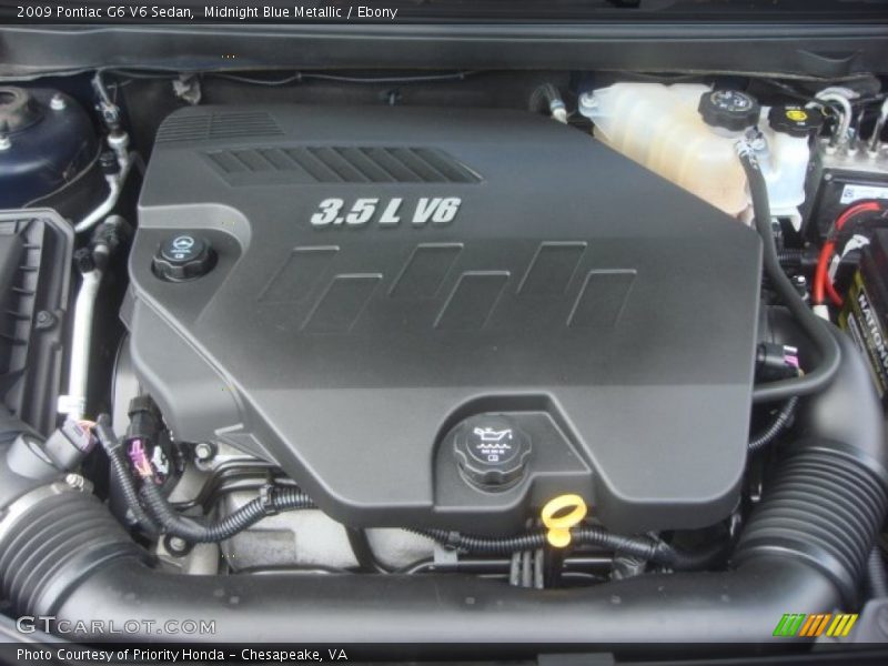 Midnight Blue Metallic / Ebony 2009 Pontiac G6 V6 Sedan
