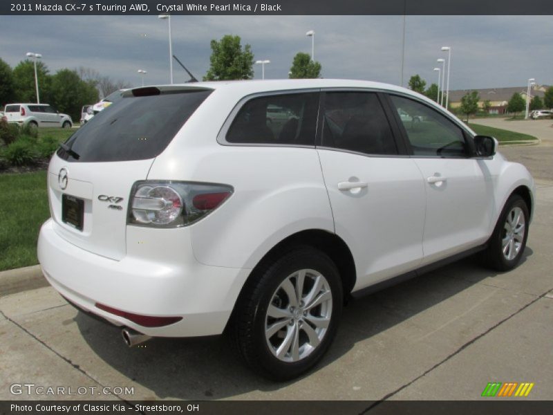 Crystal White Pearl Mica / Black 2011 Mazda CX-7 s Touring AWD