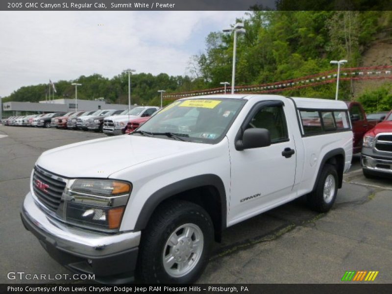 Summit White / Pewter 2005 GMC Canyon SL Regular Cab