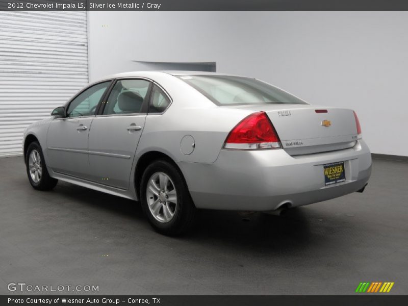 Silver Ice Metallic / Gray 2012 Chevrolet Impala LS