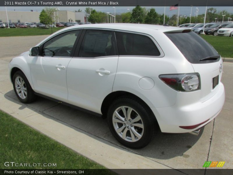 Crystal White Pearl Mica / Black 2011 Mazda CX-7 s Touring AWD
