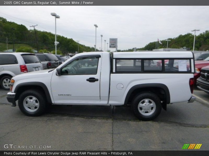 Summit White / Pewter 2005 GMC Canyon SL Regular Cab