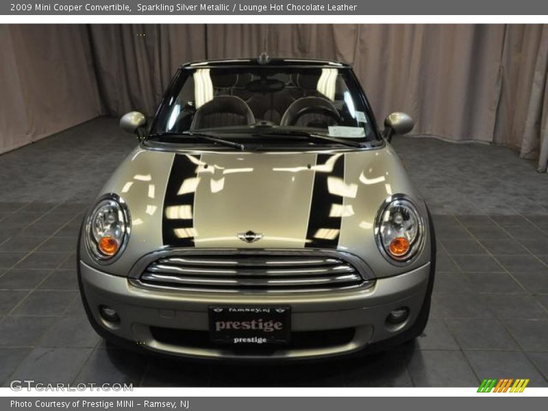 Sparkling Silver Metallic / Lounge Hot Chocolate Leather 2009 Mini Cooper Convertible