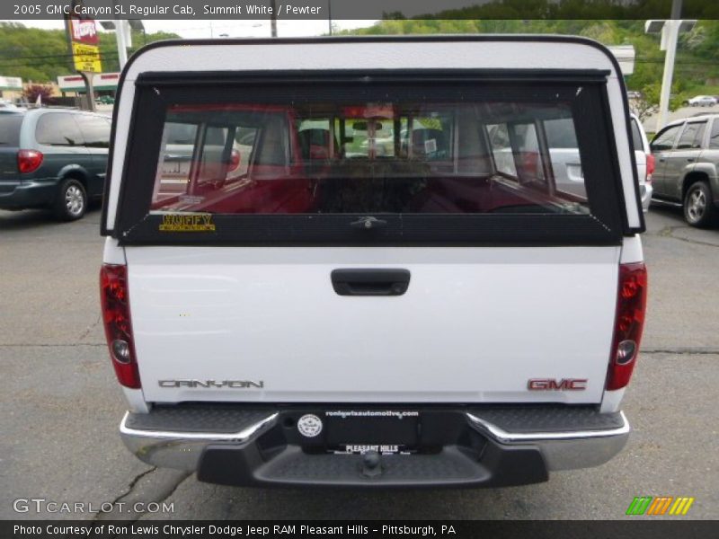 Summit White / Pewter 2005 GMC Canyon SL Regular Cab