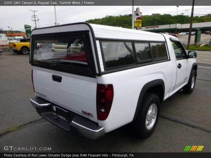 Summit White / Pewter 2005 GMC Canyon SL Regular Cab