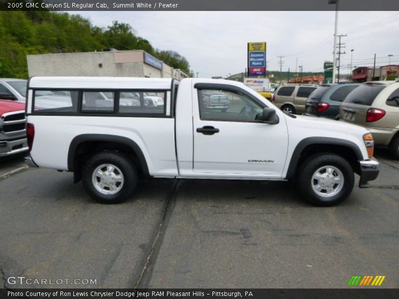Summit White / Pewter 2005 GMC Canyon SL Regular Cab