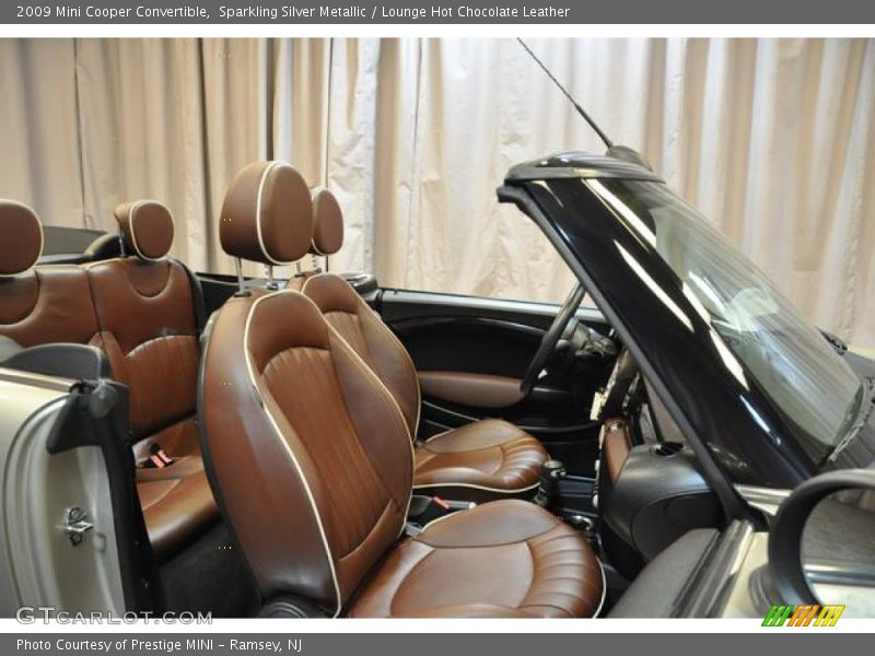 Sparkling Silver Metallic / Lounge Hot Chocolate Leather 2009 Mini Cooper Convertible