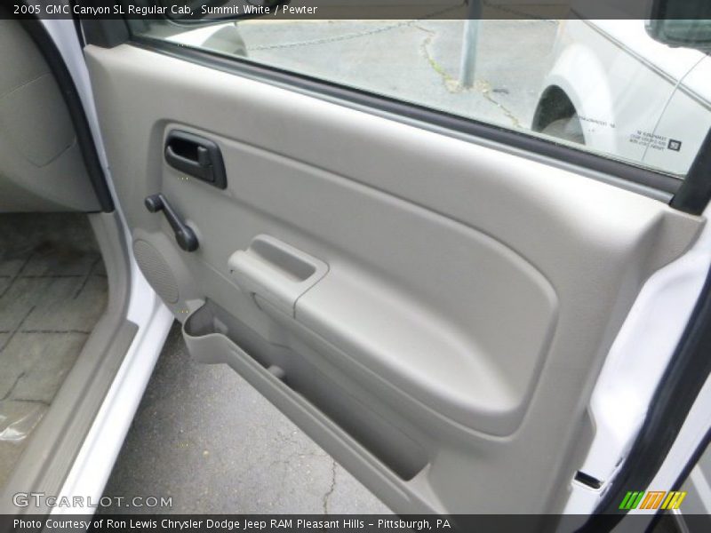 Summit White / Pewter 2005 GMC Canyon SL Regular Cab