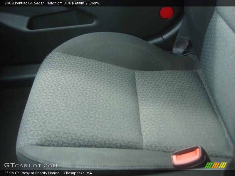 Midnight Blue Metallic / Ebony 2009 Pontiac G6 Sedan