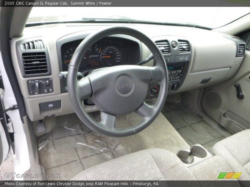 Summit White / Pewter 2005 GMC Canyon SL Regular Cab
