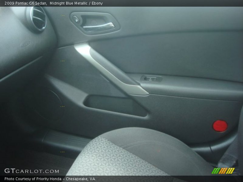 Midnight Blue Metallic / Ebony 2009 Pontiac G6 Sedan
