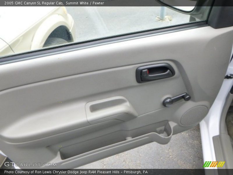 Summit White / Pewter 2005 GMC Canyon SL Regular Cab