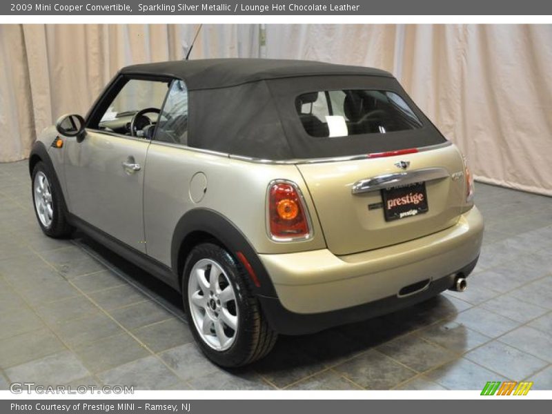 Sparkling Silver Metallic / Lounge Hot Chocolate Leather 2009 Mini Cooper Convertible