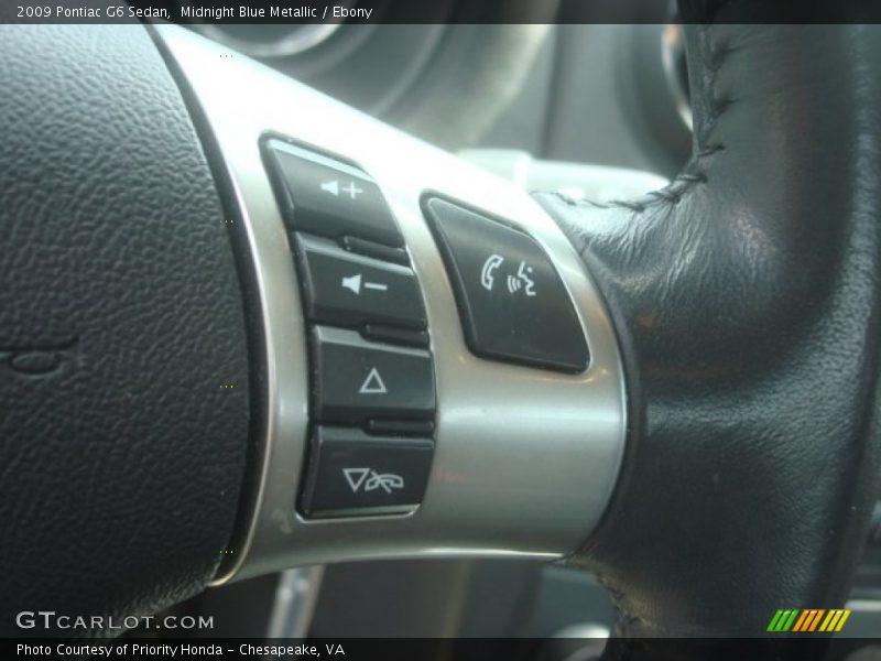 Midnight Blue Metallic / Ebony 2009 Pontiac G6 Sedan