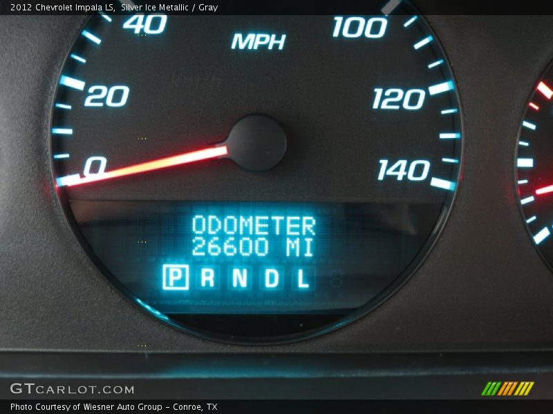 Silver Ice Metallic / Gray 2012 Chevrolet Impala LS