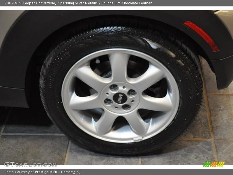 Sparkling Silver Metallic / Lounge Hot Chocolate Leather 2009 Mini Cooper Convertible