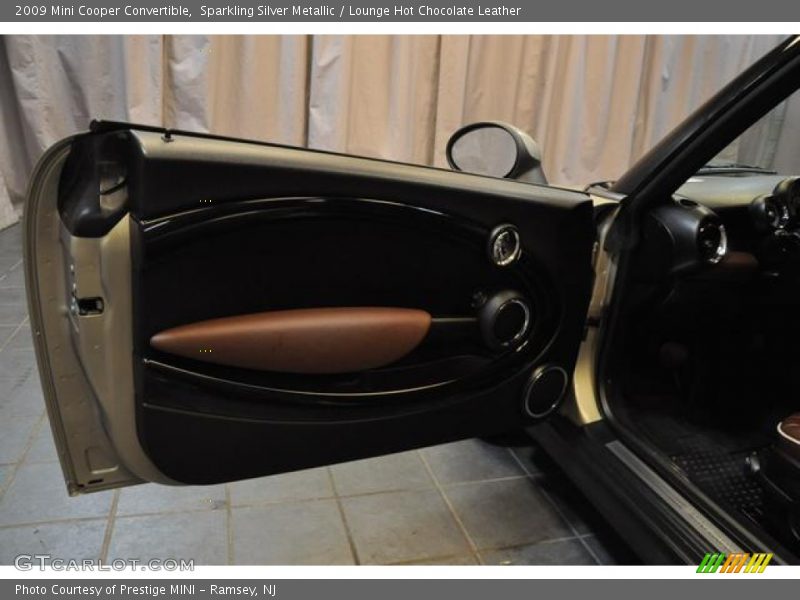 Sparkling Silver Metallic / Lounge Hot Chocolate Leather 2009 Mini Cooper Convertible