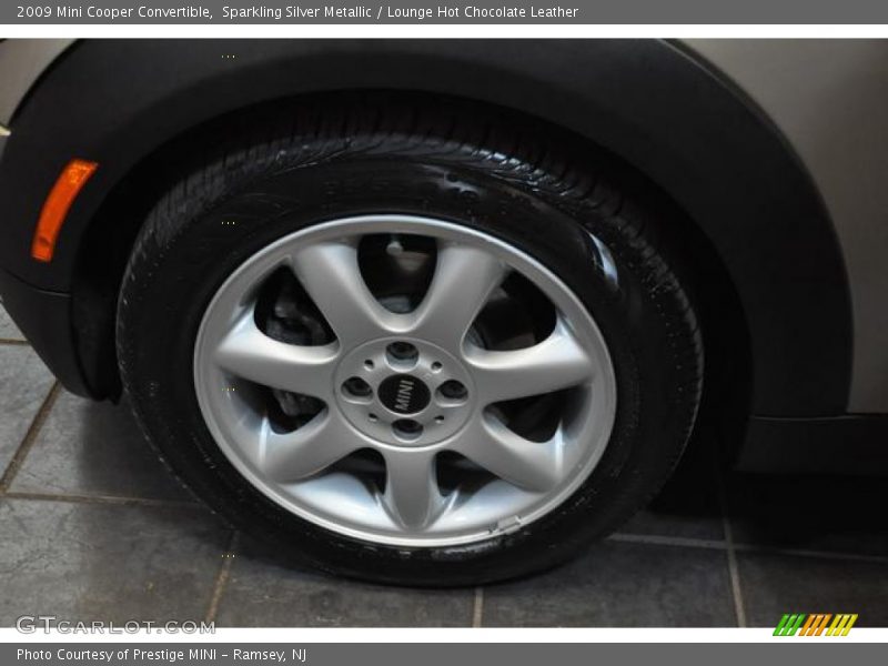 Sparkling Silver Metallic / Lounge Hot Chocolate Leather 2009 Mini Cooper Convertible