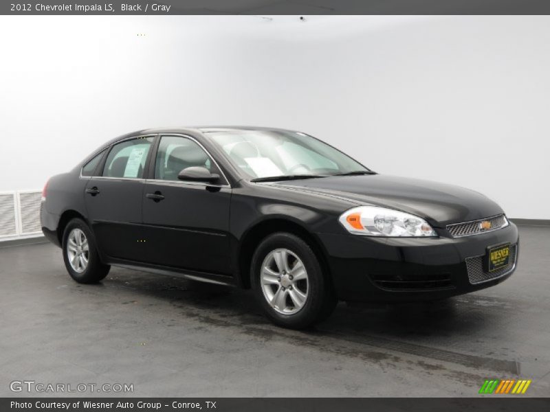 Black / Gray 2012 Chevrolet Impala LS
