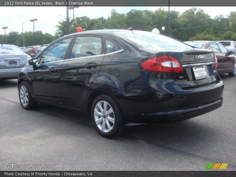 Black / Charcoal Black 2012 Ford Fiesta SEL Sedan