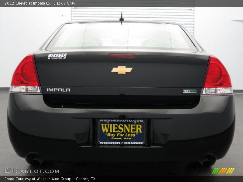 Black / Gray 2012 Chevrolet Impala LS