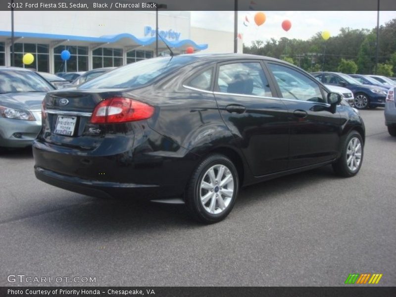 Black / Charcoal Black 2012 Ford Fiesta SEL Sedan
