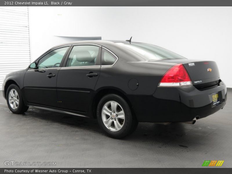 Black / Gray 2012 Chevrolet Impala LS