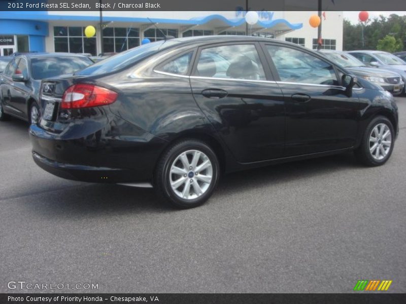 Black / Charcoal Black 2012 Ford Fiesta SEL Sedan