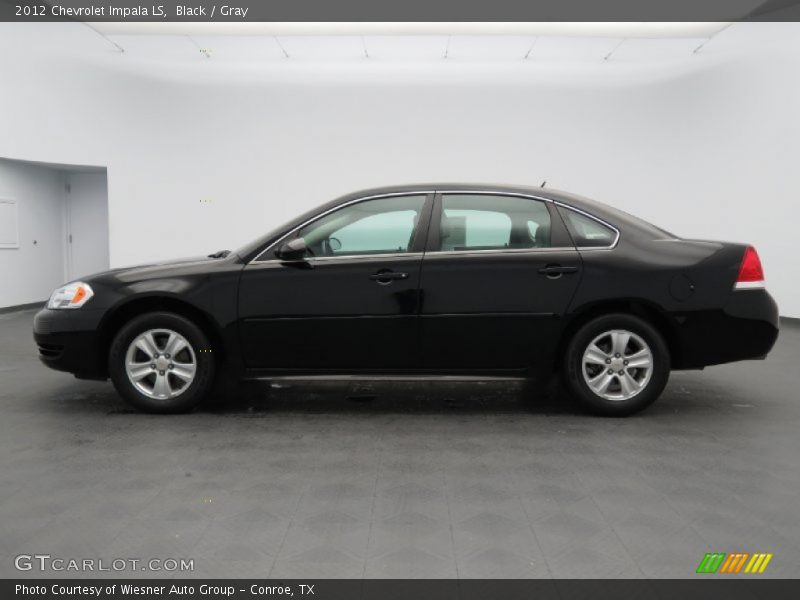 Black / Gray 2012 Chevrolet Impala LS