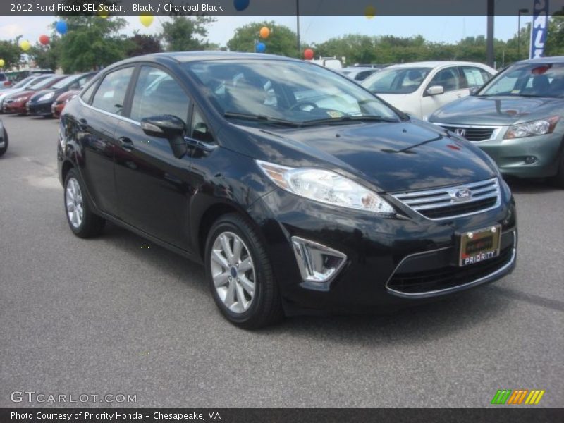 Black / Charcoal Black 2012 Ford Fiesta SEL Sedan