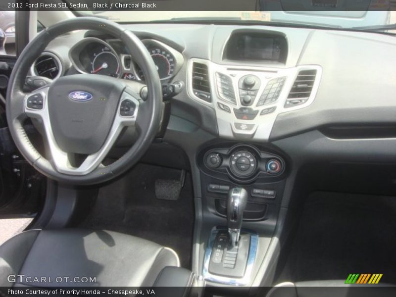 Black / Charcoal Black 2012 Ford Fiesta SEL Sedan