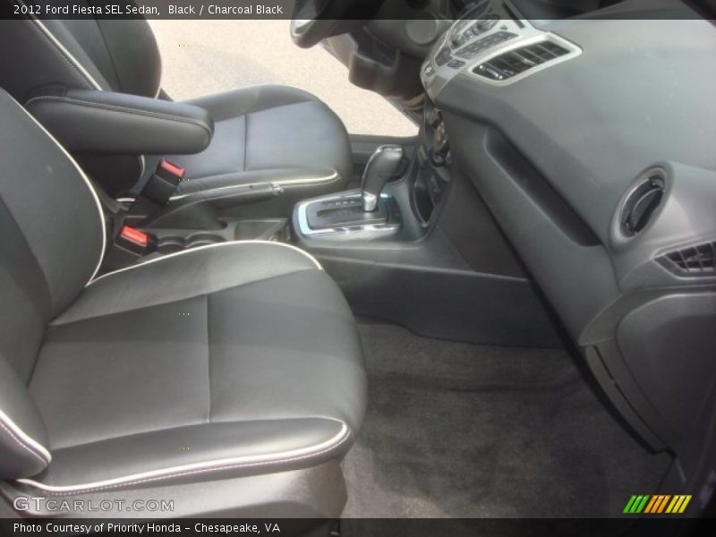 Black / Charcoal Black 2012 Ford Fiesta SEL Sedan
