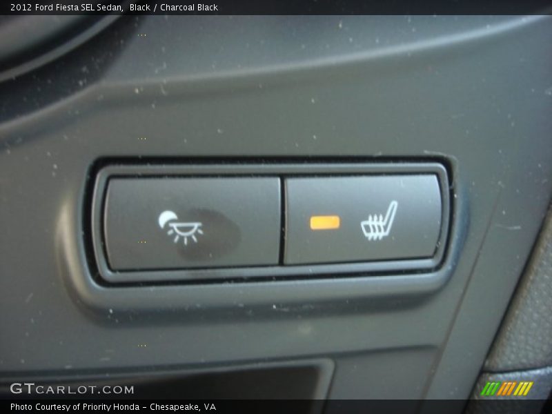 Black / Charcoal Black 2012 Ford Fiesta SEL Sedan